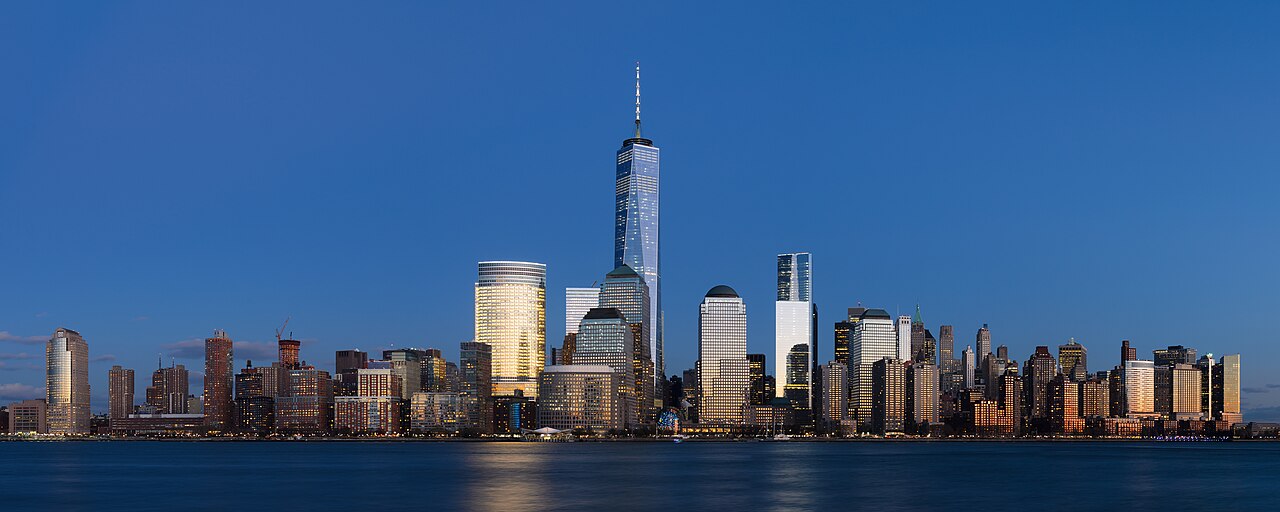 Lower Manhattan skyline across the Hudson River, New York City